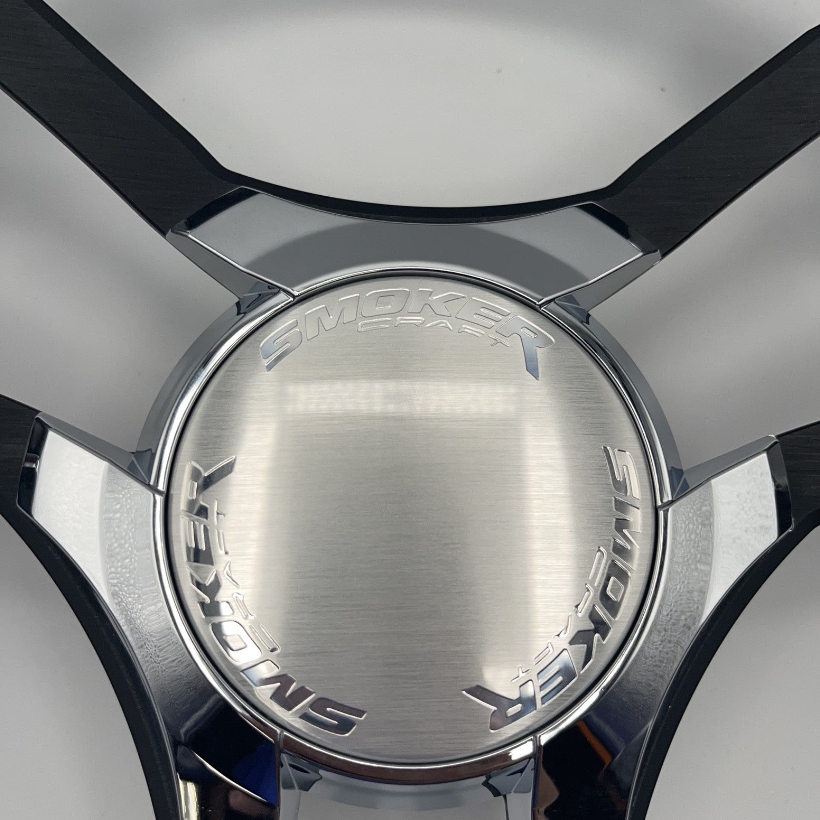 Malera Boat Steering Wheel Black Aluminum Spokes | Smokercraft Boats