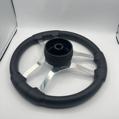 Malera Boat Steering Wheel Chrome Spokes | Stabicraft