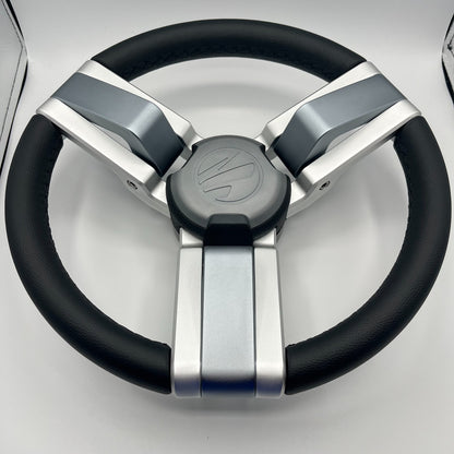 Gussi Italia Marine Steering Wheel Multi Color Gray Aluminum Wheel | Tige