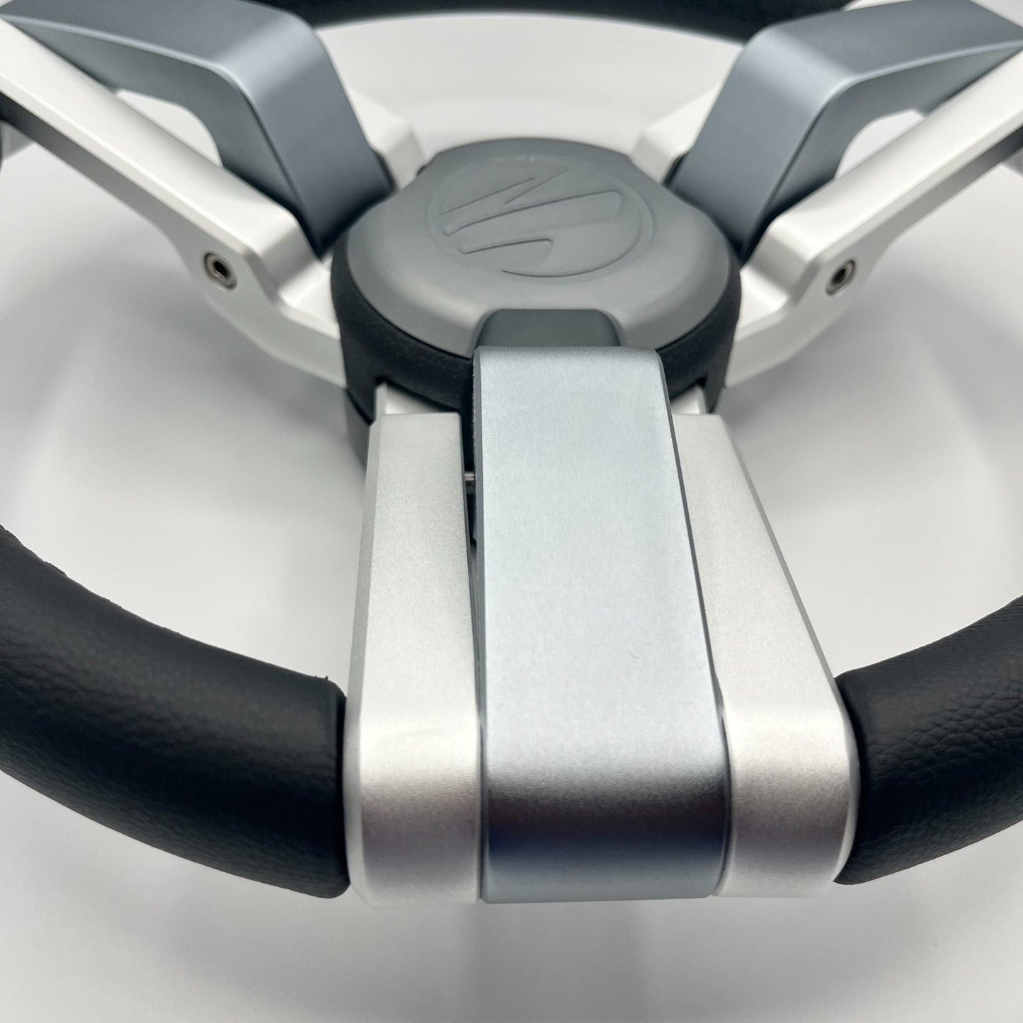 Gussi Italia Marine Steering Wheel Multi Color Gray Aluminum Wheel | Tige