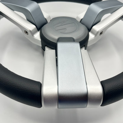 Gussi Italia Marine Steering Wheel Multi Color Gray Aluminum Wheel | Tige