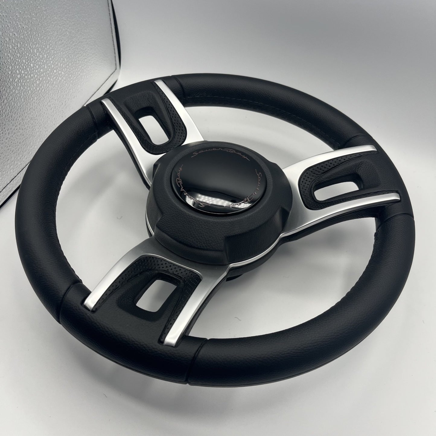 Gussi Italia Black Model 702 Steering Wheel | SouthBay Boats