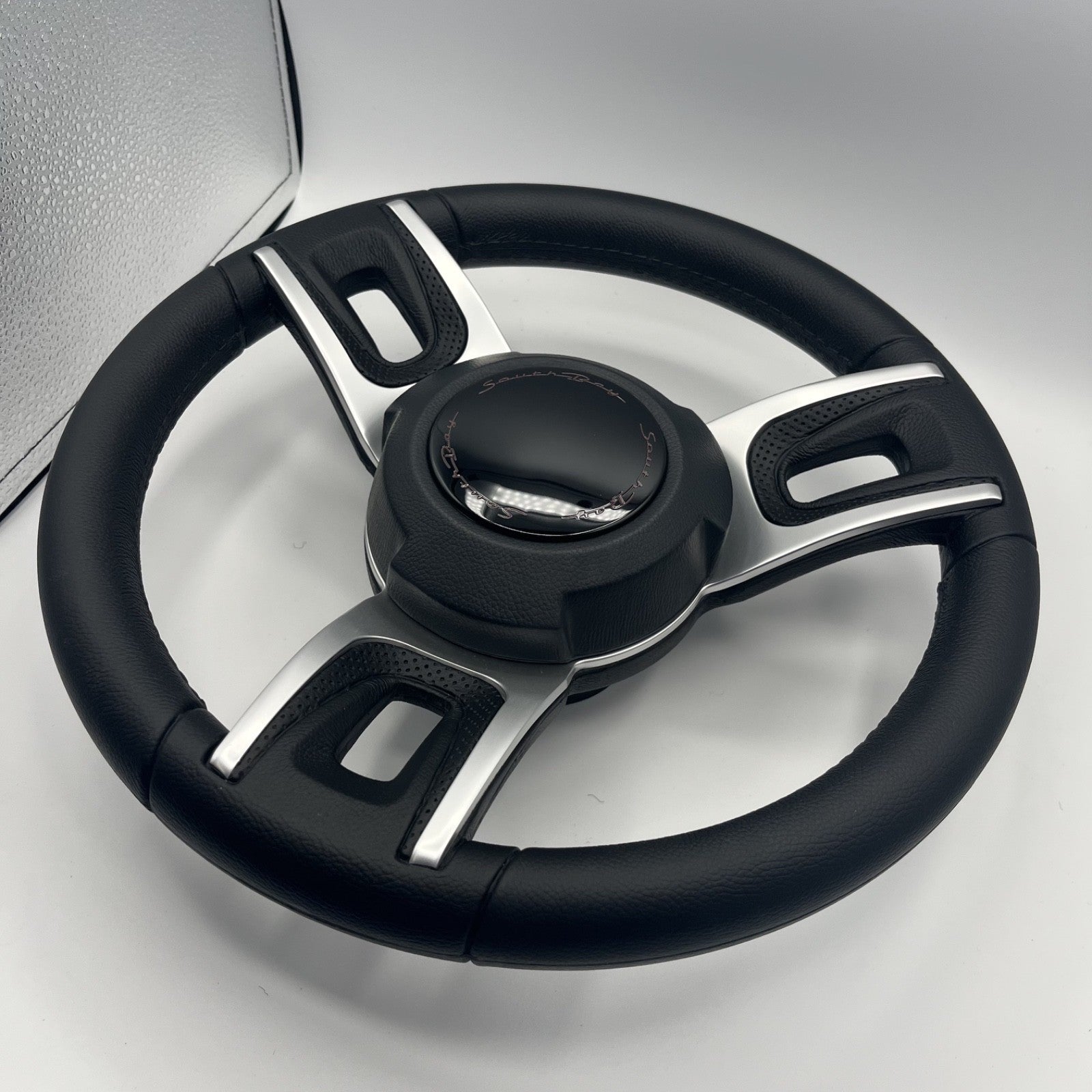 Gussi Italia Black Model 702 Steering Wheel | SouthBay Boats