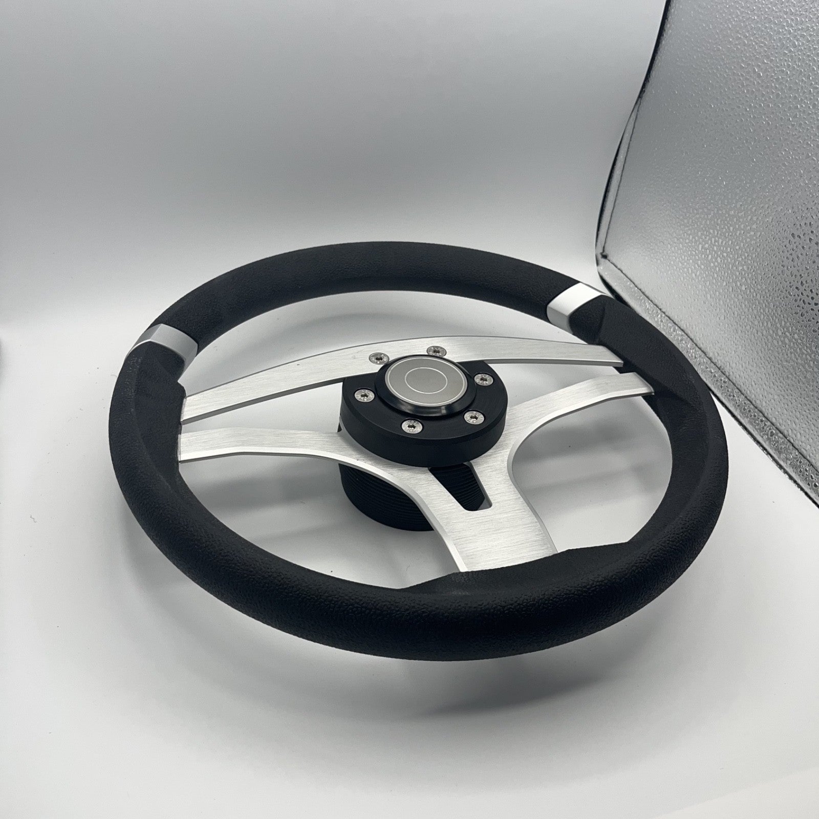 Badia Boat Steering Wheel Brushed Aluminum Spokes | Target Snap-in