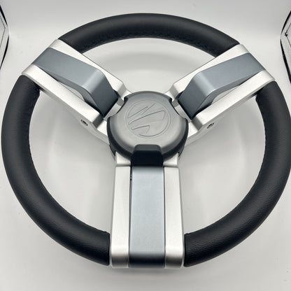 Gussi Italia Marine Steering Wheel Multi Color Gray Aluminum Wheel-PROGL | Tige