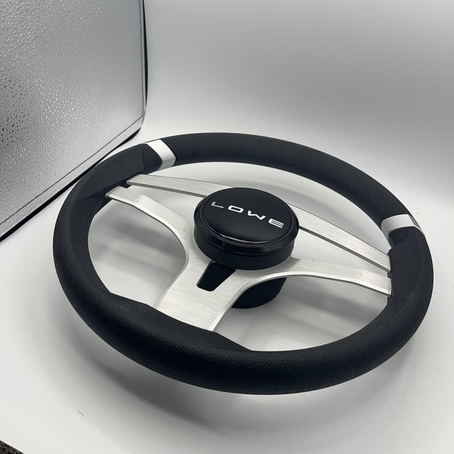 Badia Boat Steering Wheel Brushed Aluminum Spokes | Lowe Boats