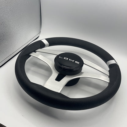 Badia Boat Steering Wheel Brushed Aluminum Spokes | Lowe Boats