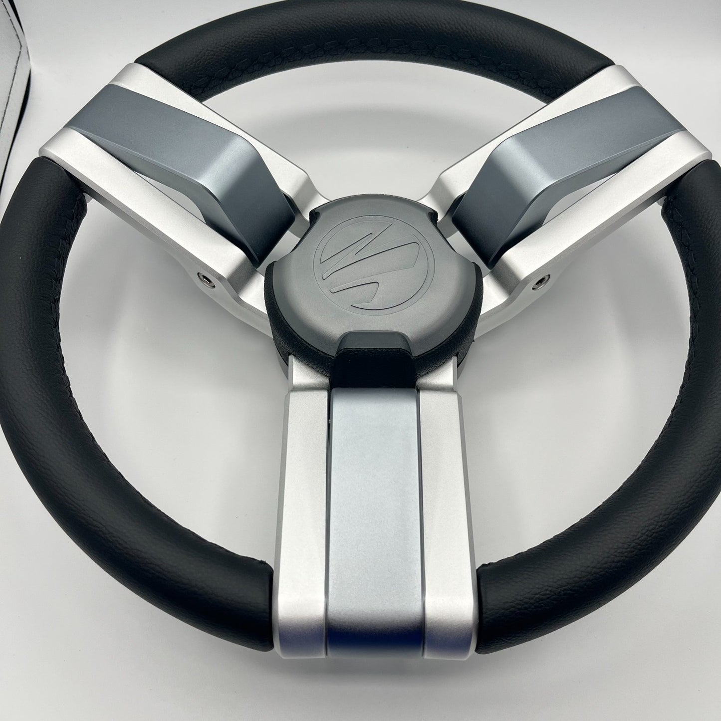 Gussi Italia Marine Steering Wheel Multi Color Gray Aluminum Wheel | Tige