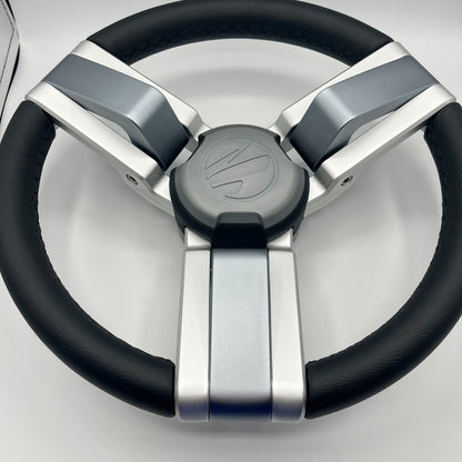 Gussi Italia Marine Steering Wheel Multi Color Gray Aluminum Wheel | Tige