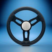 Model 15 Boat Steering Wheel Black Brushed Alum Spokes | Plain