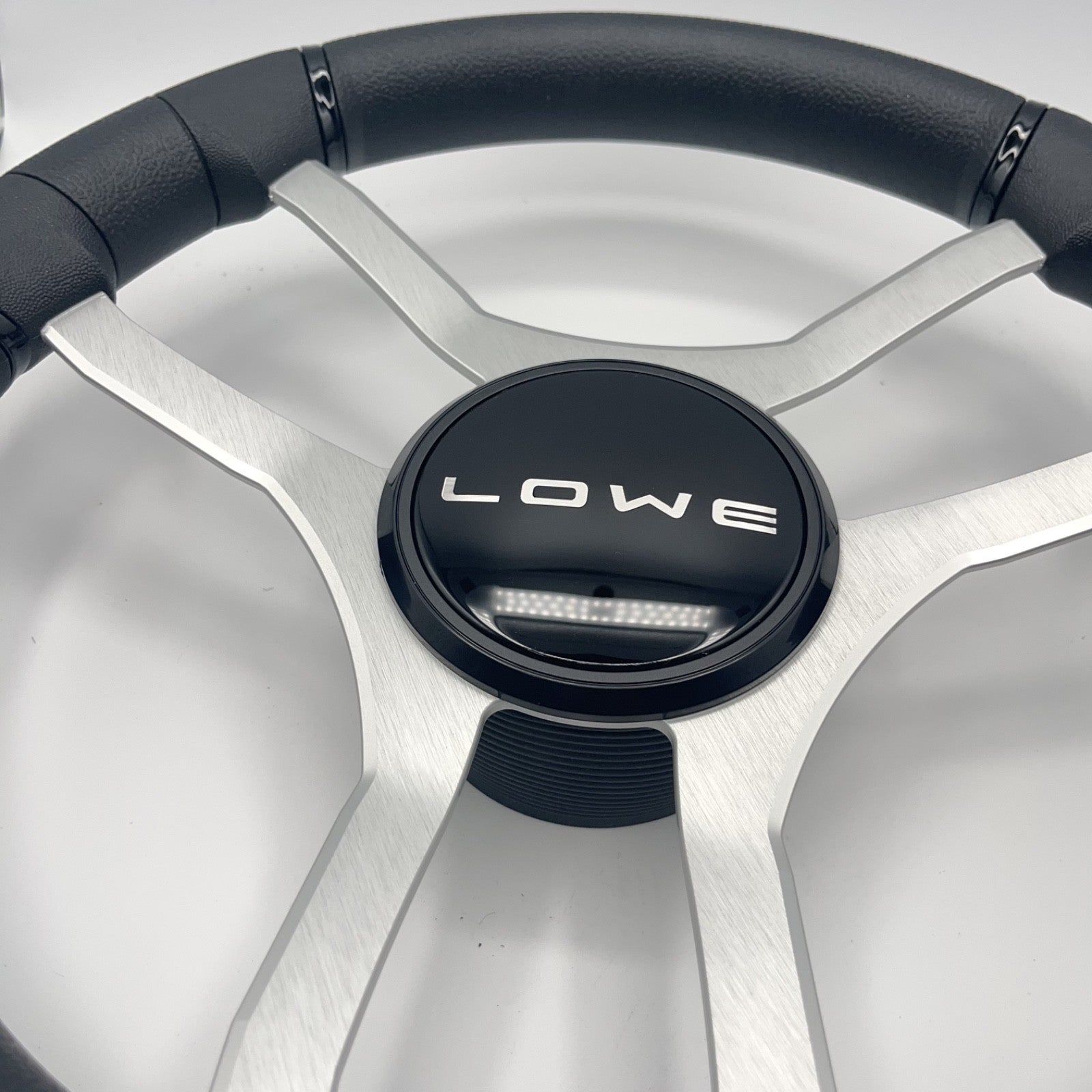 Malera Boat Steering Wheel Brushed Aluminum Spokes | Lowe Boats