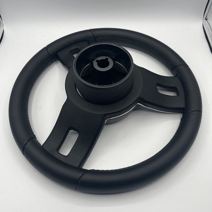 Gussi Italia Black Model 702 Steering Wheel | SouthBay Boats