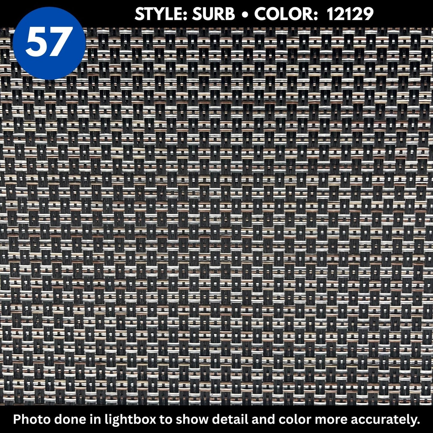 Woven Vinyl Flooring | Urban Weave-Wrought Iron | 8'6" W | Choose Your Length