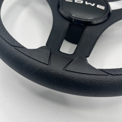 Gussi Italia Marine Steering Wheel Black Brush Metal Spokes | Lowe