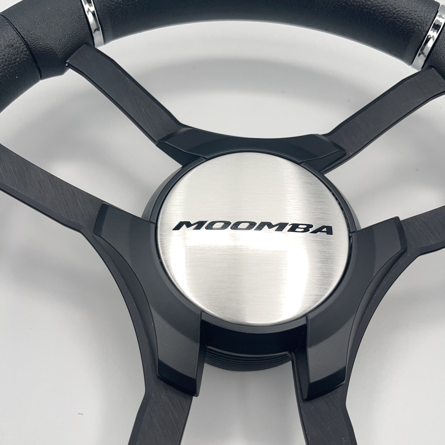 Malera Boat Steering Wheel Black Aluminum Spokes | Moomba Boats