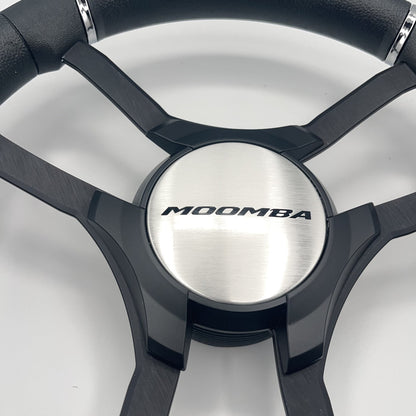 Malera Boat Steering Wheel Black Aluminum Spokes | Moomba Boats