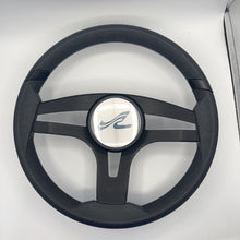 Badia Boat Steering Wheel Brushed Black Aluminum Spokes | SeaRay Boats