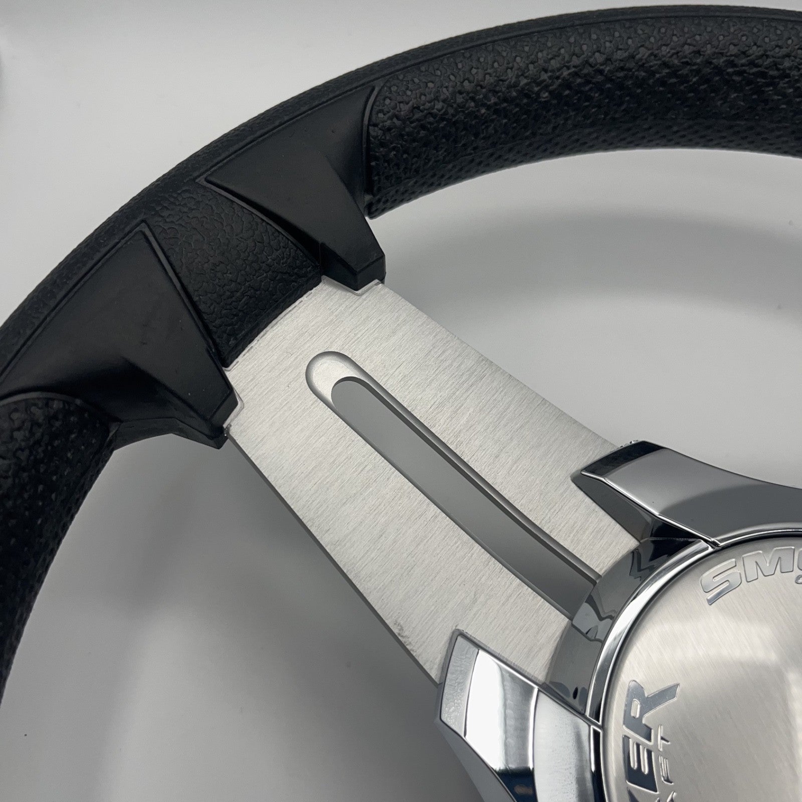 Model 15 Marine Steering Wheel Brushed Aluminum Spokes | Smokercraft