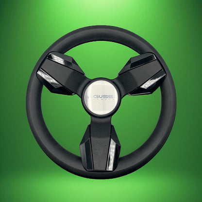 Collina Black Golf Cart Steering Wheel Fits CLUB CAR PRECEDENT