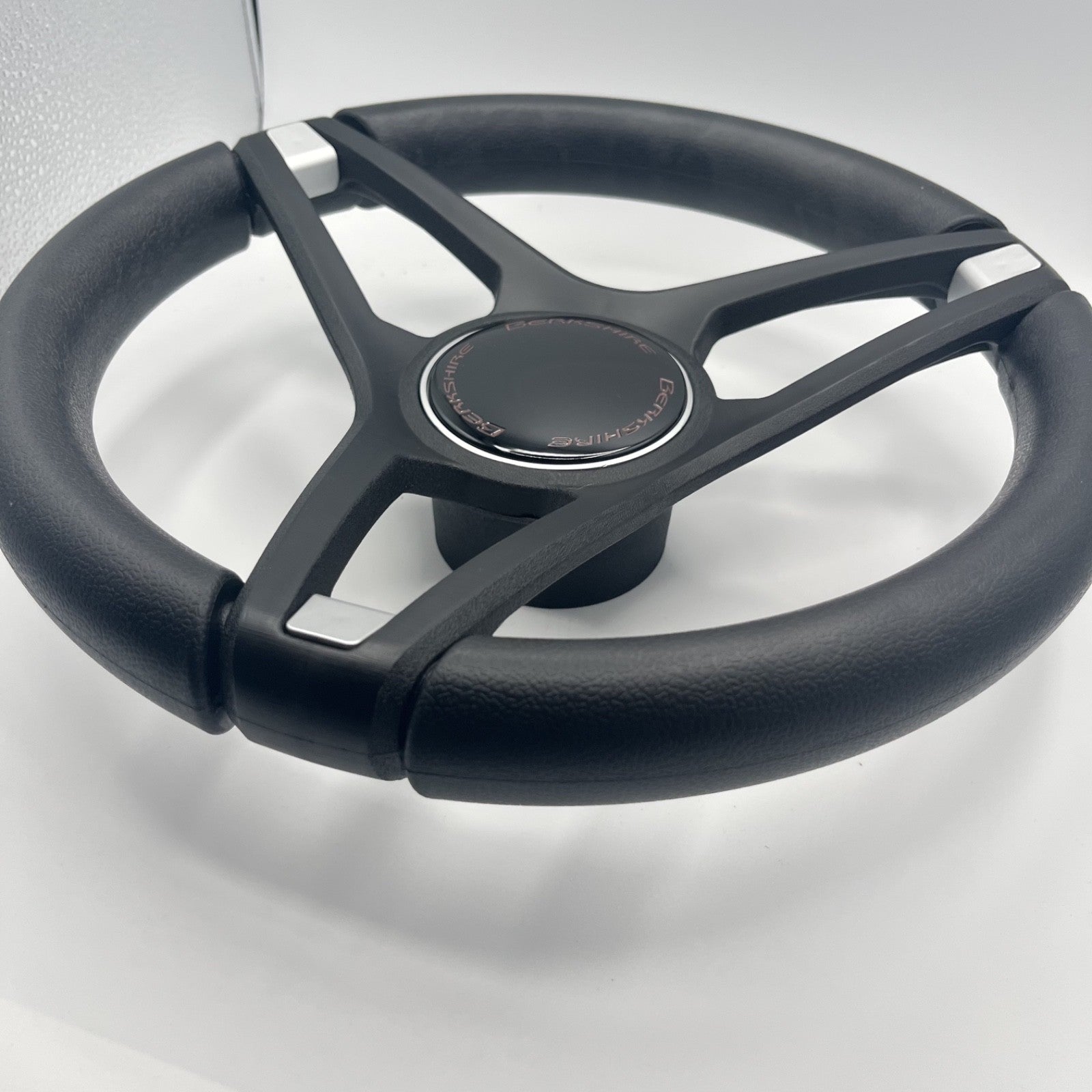 Molino Black w/Soft Touch Urethane Rim Boat Steering Wheel | Berkshire Boats