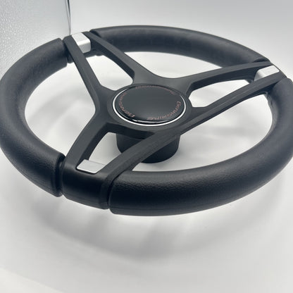Molino Black w/Soft Touch Urethane Rim Boat Steering Wheel | Berkshire Boats
