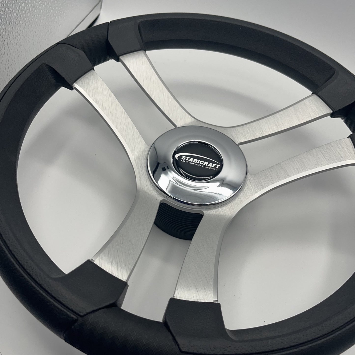 Benaco Boat Steering Wheel Brushed Aluminum Spokes | Stabicraft