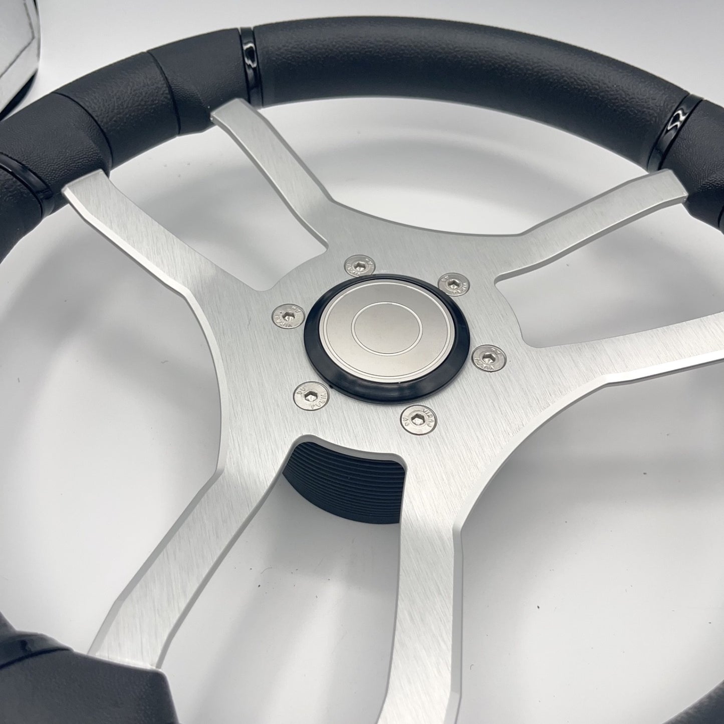 Malera Boat Steering Wheel Brushed Aluminum Spokes | Target Snap-in