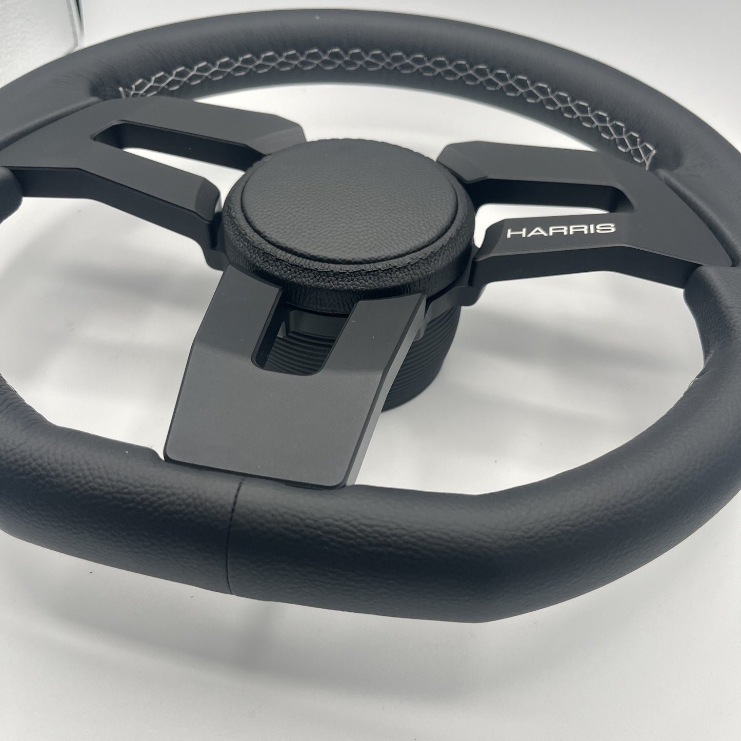 Gussi Italia Boat Sinel Steering Wheel Black Billet Aluminum Spoke | Harris