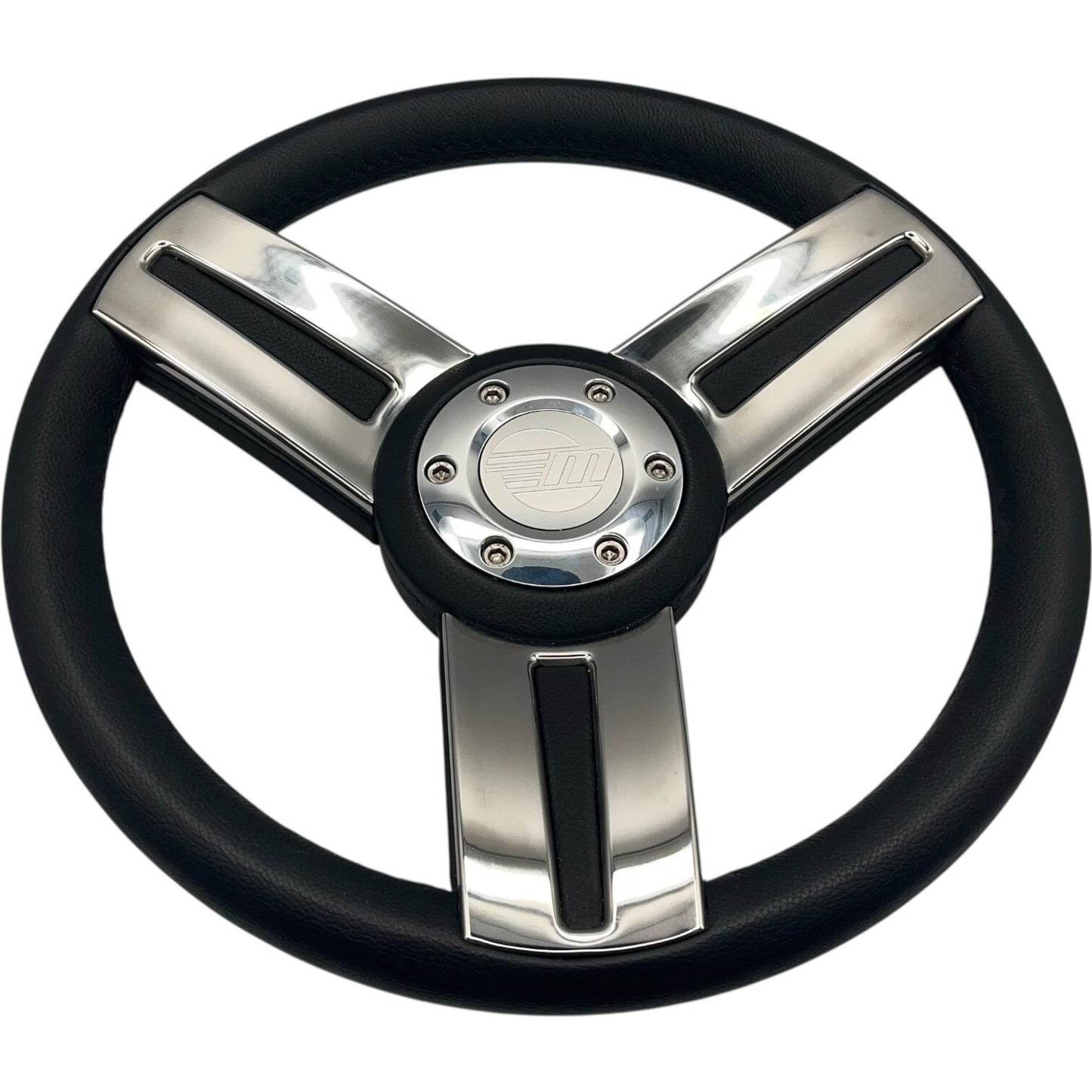 Gussi Italia Marine Steering Wheel Stainless Steel Spoke Soft Touch Rim | Malibu