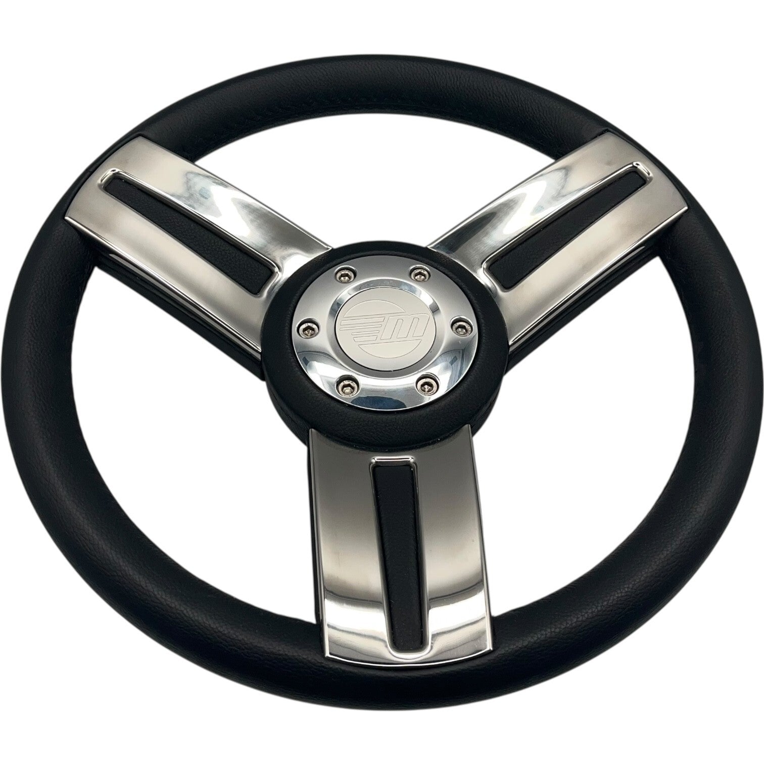 Gussi Italia Marine Steering Wheel Stainless Steel Spoke Soft Touch Rim | Malibu