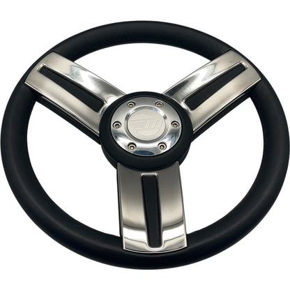 Gussi Italia Marine Steering Wheel Stainless Steel Spoke Soft Touch Rim | Malibu