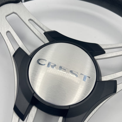 Gussi Italia Boat Steering Wheel Brushed Aluminum Spokes | Crest Boats