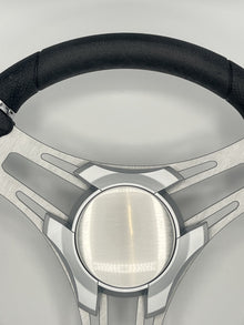 Verona Boat Steering Wheel Brushed Aluminum Spokes | Plain