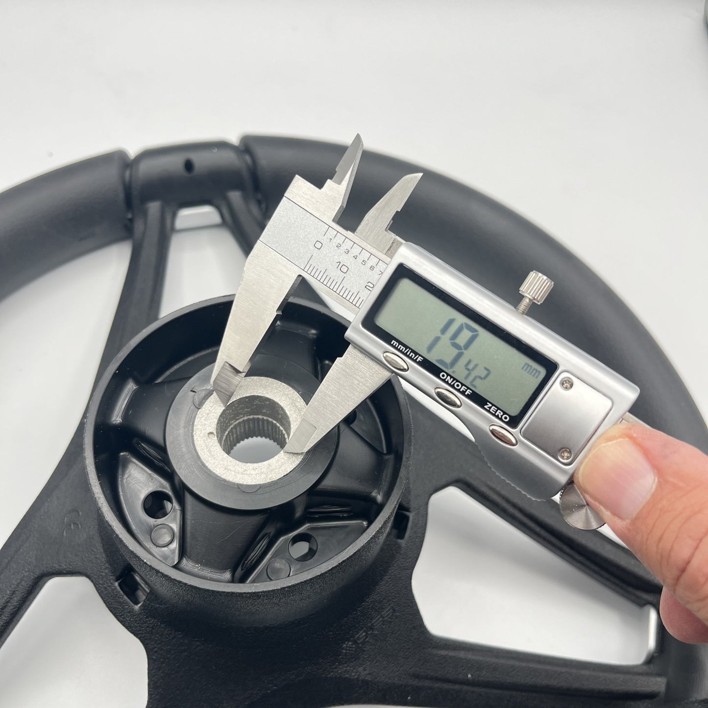 Molino Black & Silver Accents Golf Cart Steering Wheel fits E-Z-GO Carts