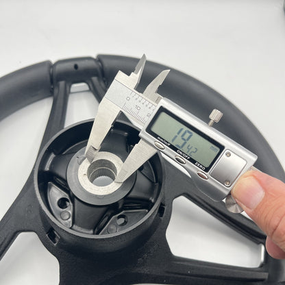 Molino Black & Silver Accents Golf Cart Steering Wheel fits E-Z-GO Carts