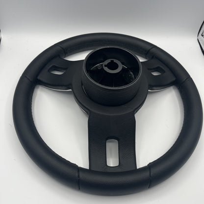 Gussi Italia Black Model 702 Steering Wheel | Plain Brushed