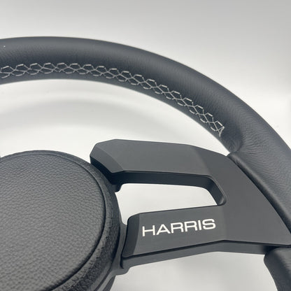 Gussi Italia Boat Sinel Steering Wheel Black Billet Aluminum Spoke | Harris