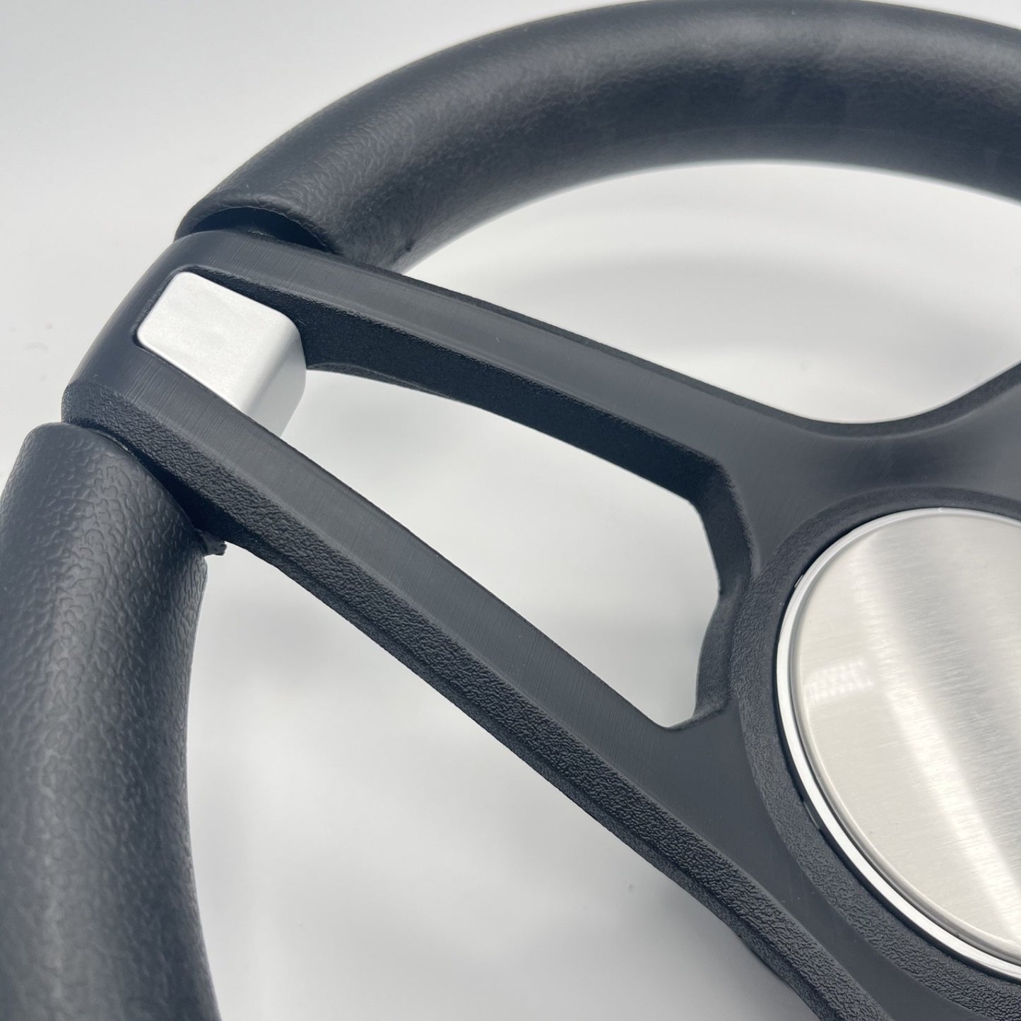 Molino Black w/Soft Touch Urethane Rim Boat Steering Wheel | Blank