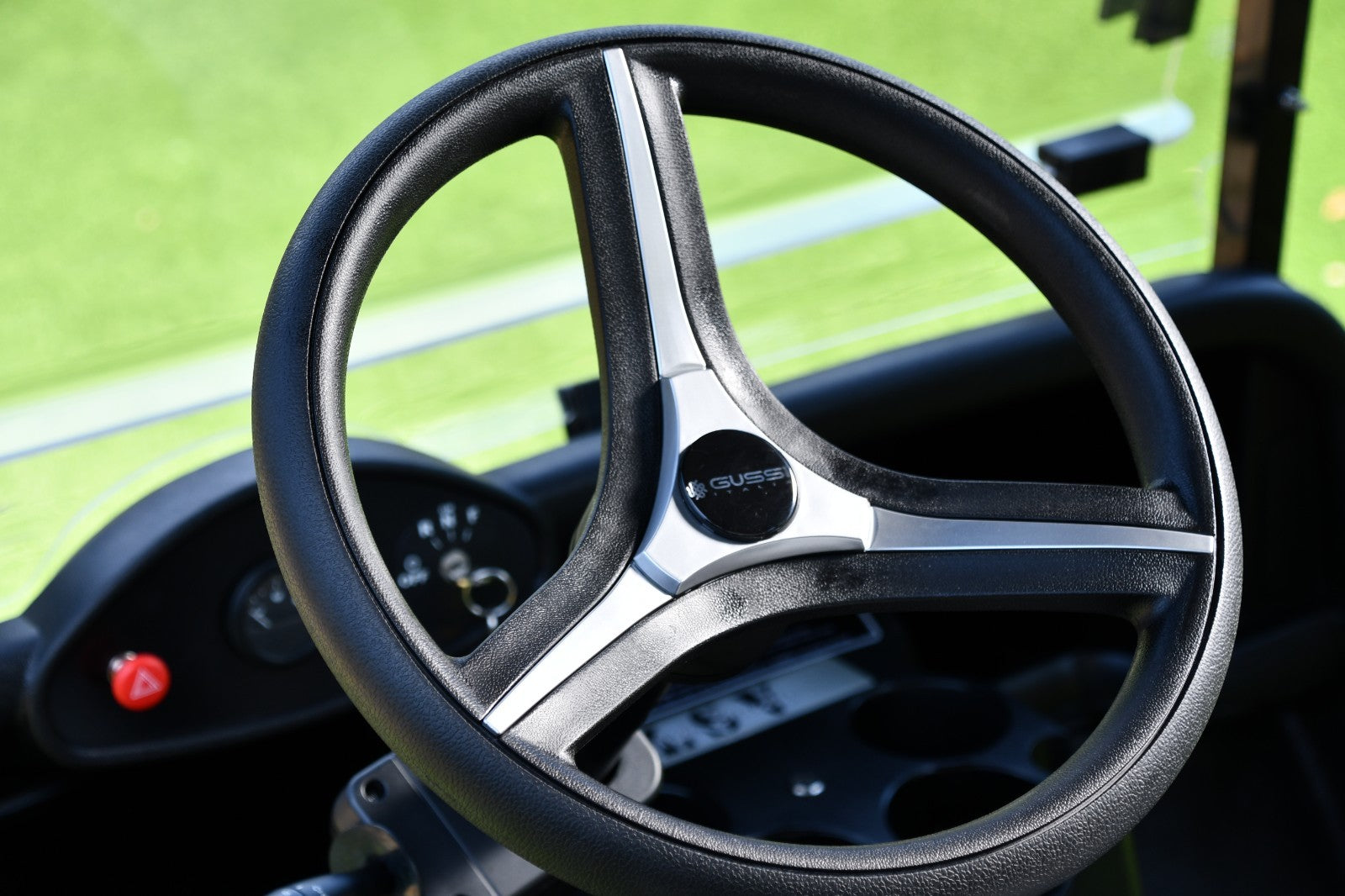 Brenta Black & Silver Golf Cart Steering Wheel for CLUB CAR PRECEDENT