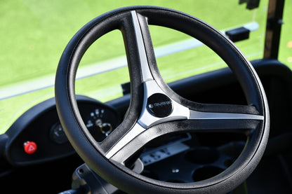 Brenta Black & Silver Golf Cart Steering Wheel for CLUB CAR PRECEDENT