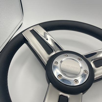 Gussi Italia Marine Steering Wheel Stainless Steel Spoke Soft Touch Rim | Gussi