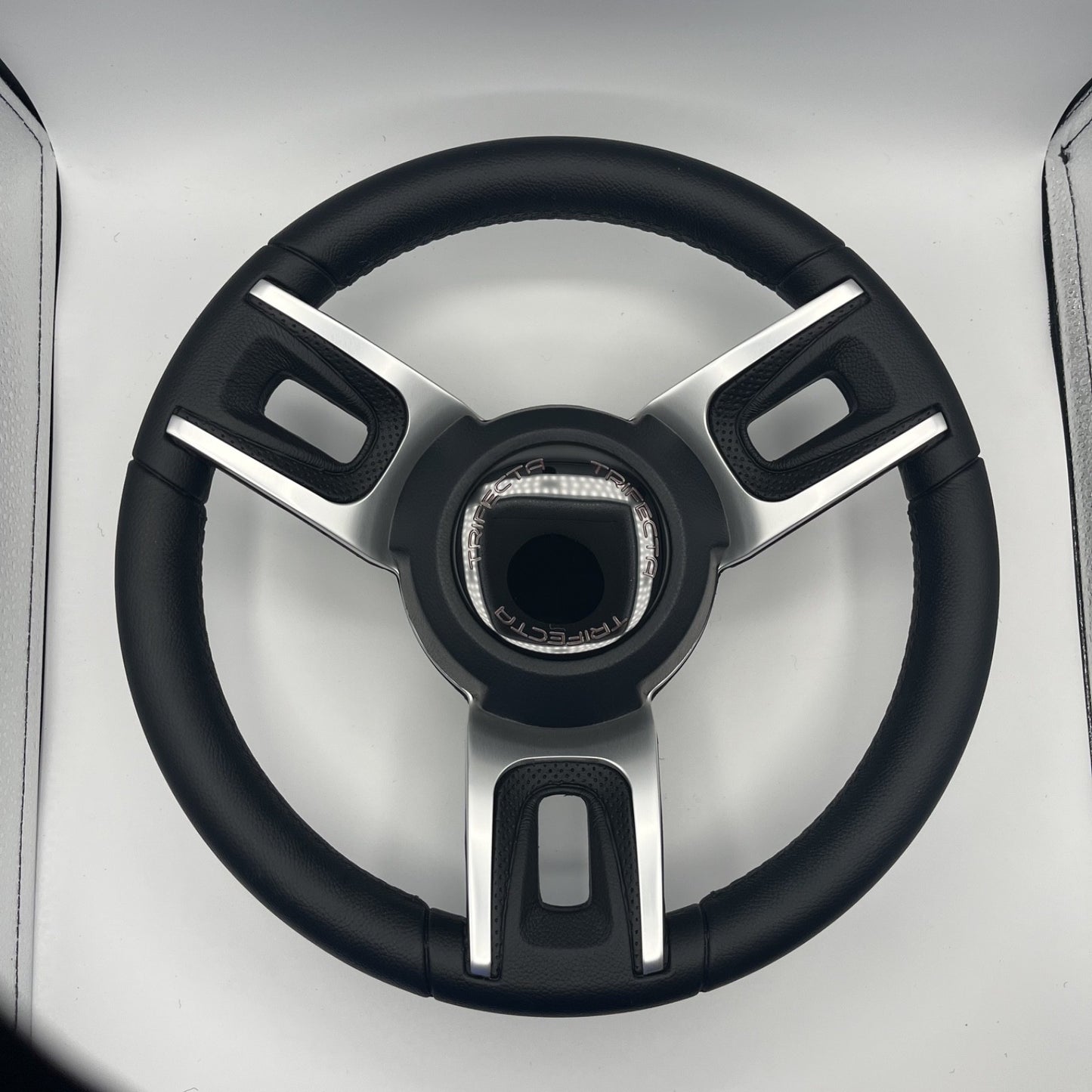 Gussi Italia Black Model 702 Steering Wheel | Trifecta Boats