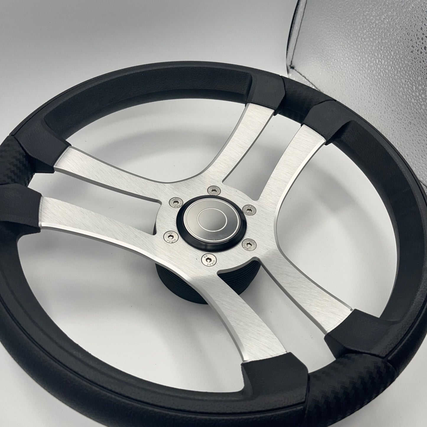 Benaco Boat Steering Wheel Brushed Aluminum Spokes | Target Snap-in