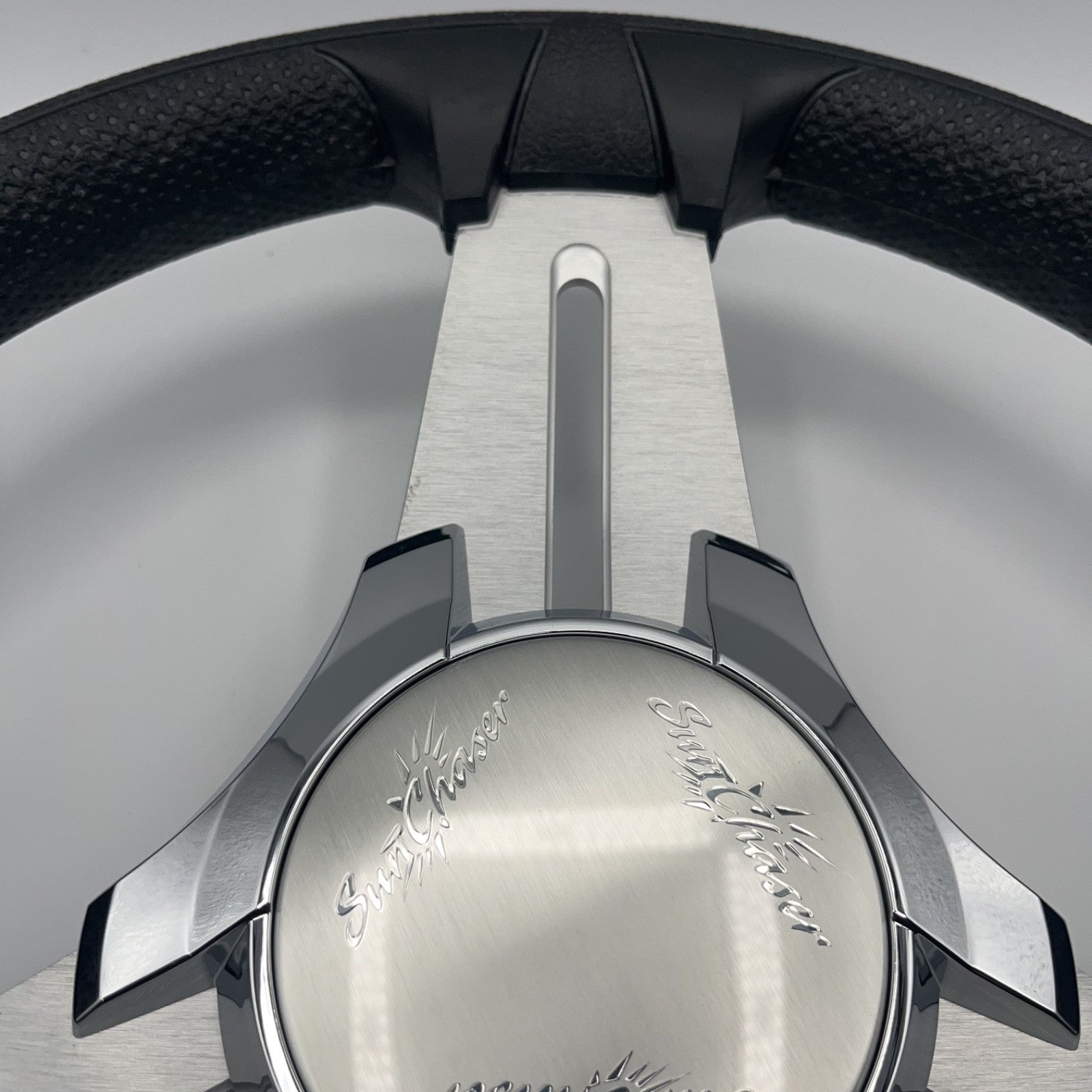 Model 15 Marine Steering Wheel Brushed Aluminum Spokes | SunChaser