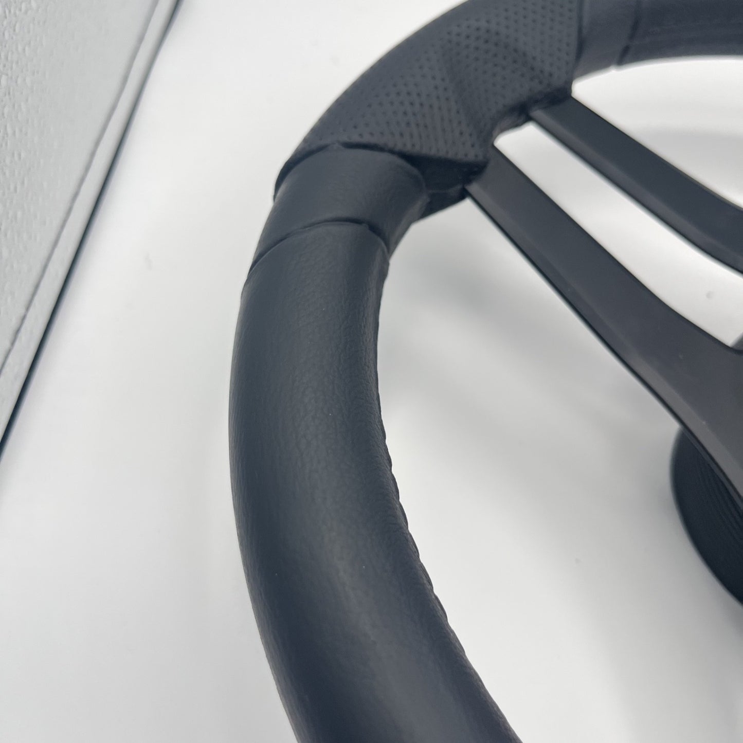Molinara Marine Steering Wheel Black Brushed Alum Spokes | Target Style