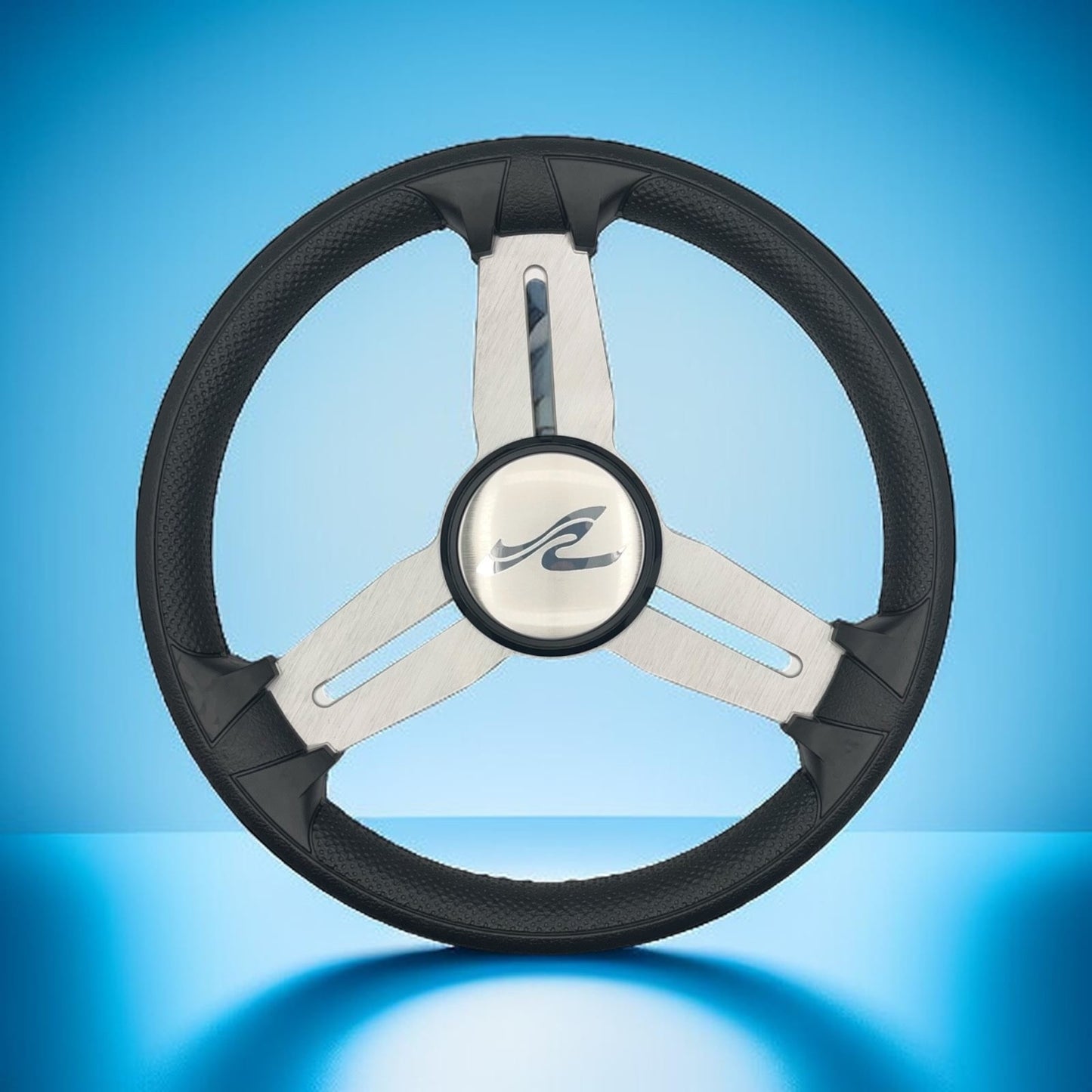 Model 15A Marine Steering Wheel Brushed Alum Spokes | SeaRay Boats