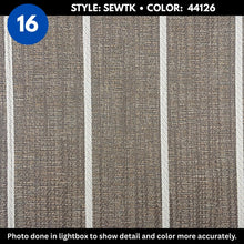 Woven Vinyl | Elmwood Teak - Leather Bound | 8'6" Wide | Choose Your Length