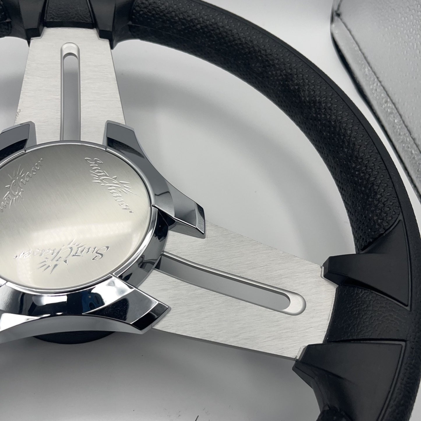 Model 15 Marine Steering Wheel Brushed Aluminum Spokes | SunChaser