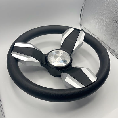 Collina Boat Steering Wheel Brushed Inserts - Keyed ONLY