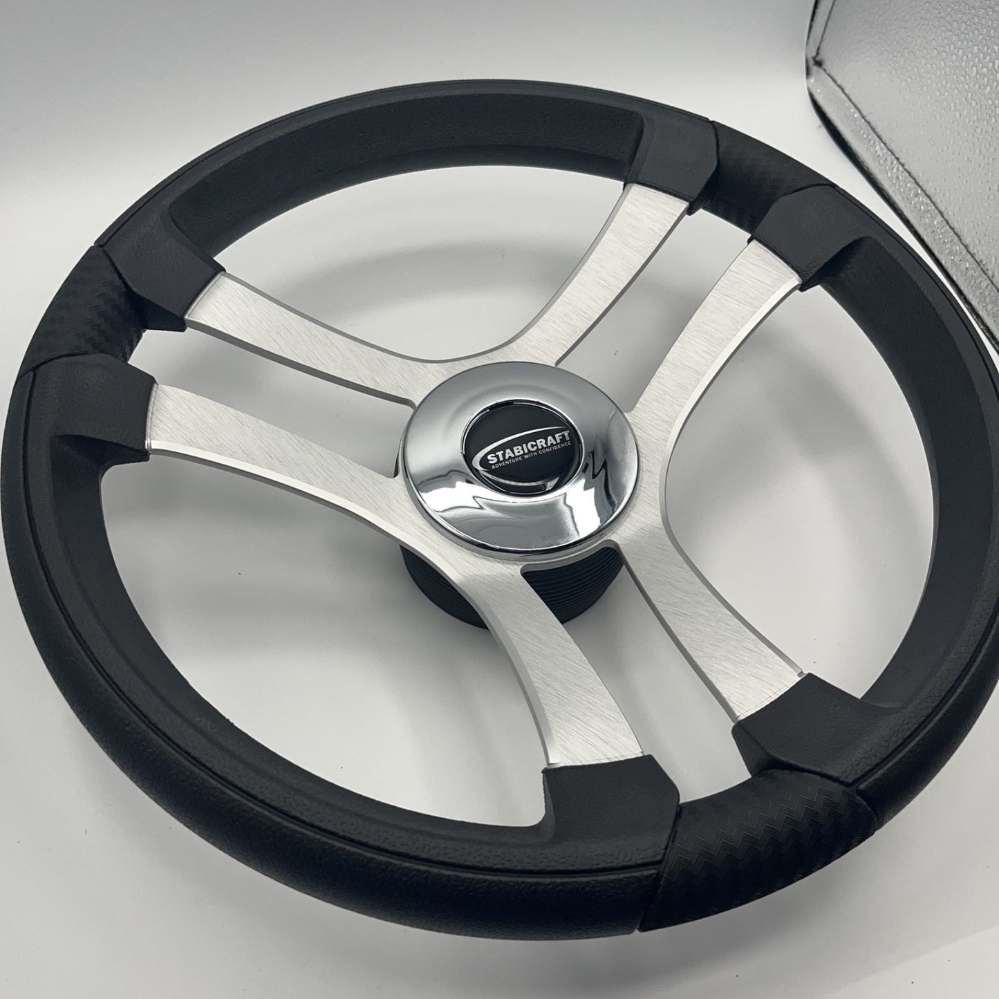 Benaco Boat Steering Wheel Brushed Aluminum Spokes | Stabicraft